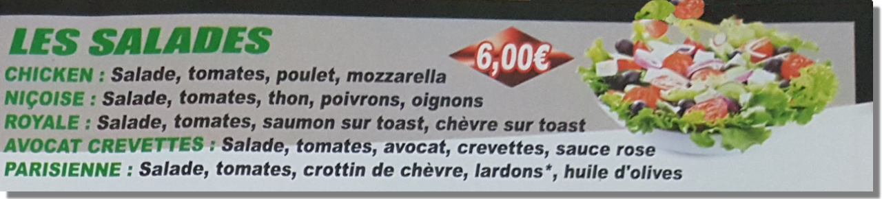 Nos salades